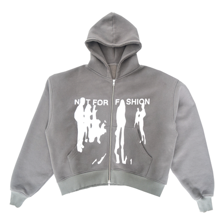 MODE GRAPHIC ZIPPED HOODIE